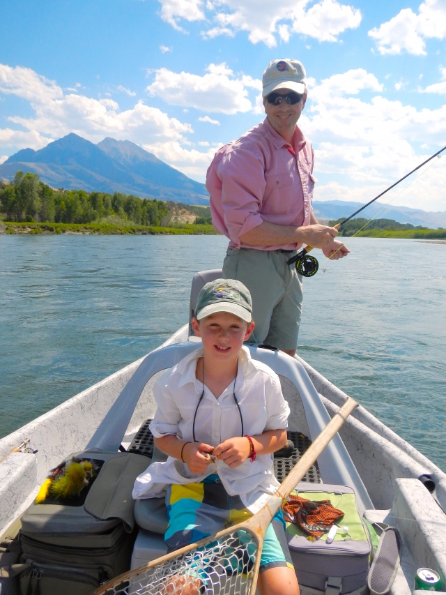 George fishing with Quinn