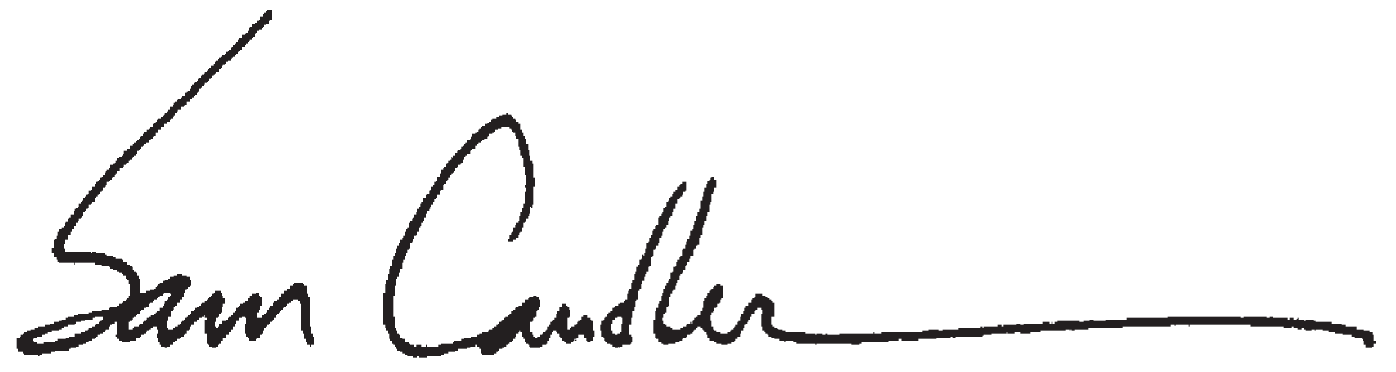 Sam Candler signature
